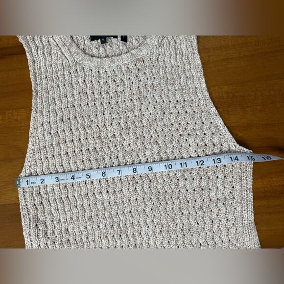 Theory Malda Meridian Textured Sleeveless Sweater Size Medium - Picture 9 of 10